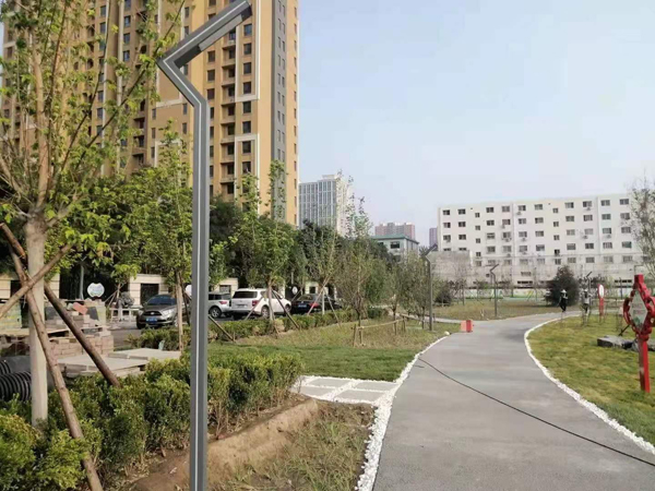 小區內部道路燈安裝效果